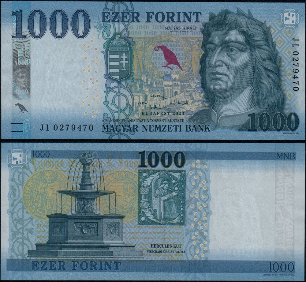 HUNGARY 1000 FORINT (P203) 2023 UNC