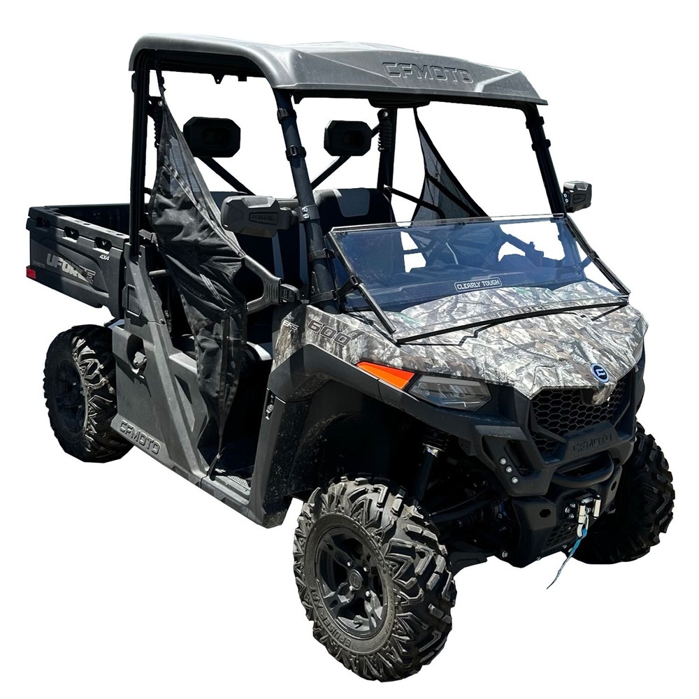 Clearly Tough CFMoto UForce 600 Full Folding Windshield