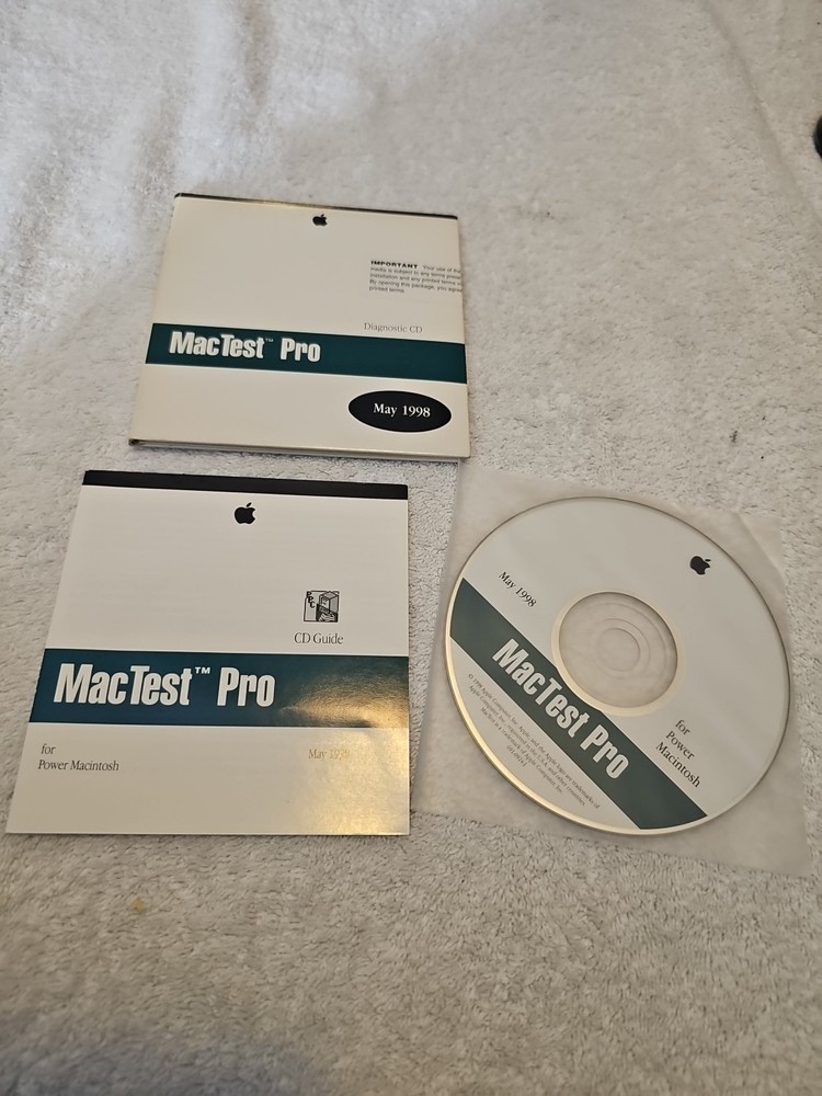 MacTest Pro May 1998 For Power Macintosh Cd Guide