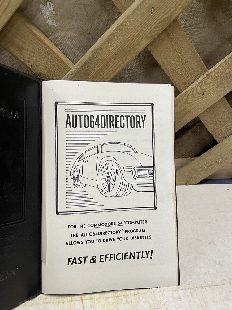 Vintage AUTO64DIRECTORY Manual / Commodore 64 / Diskettes / Computer / PC