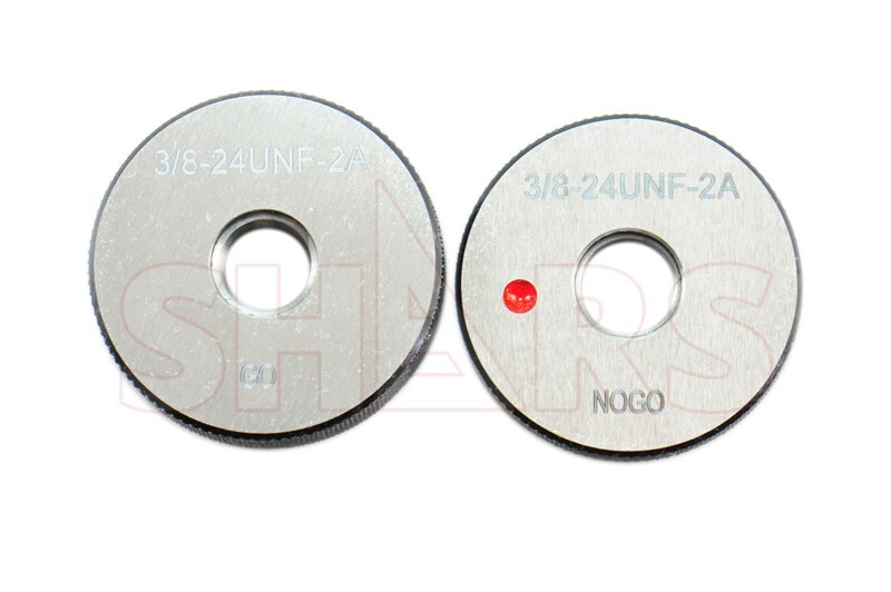 Shars 3/8-24 UNF Go No-Go Thread Ring Gage 2PCS Set 2A Class New ![