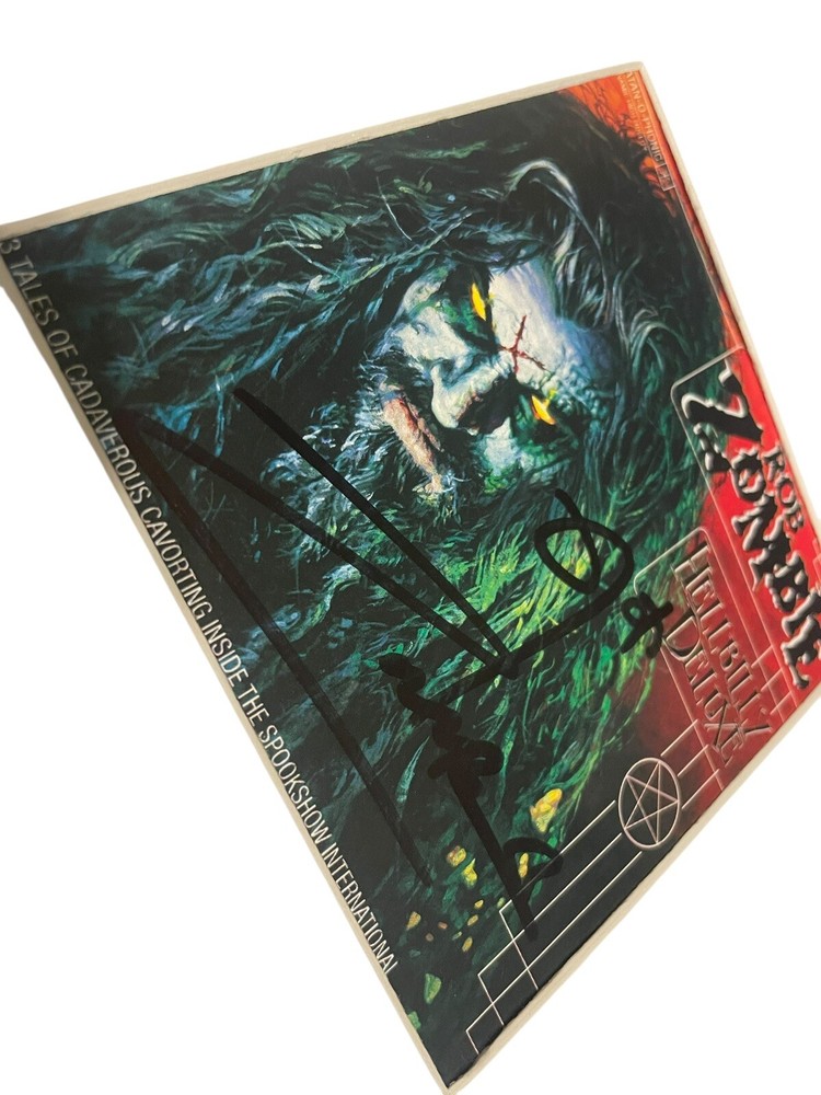 ROB ZOMBIE SIGNED AUTOGRAPH HELLBILLY DELUXE FRAMED & MATTED CD JSA CERT COA