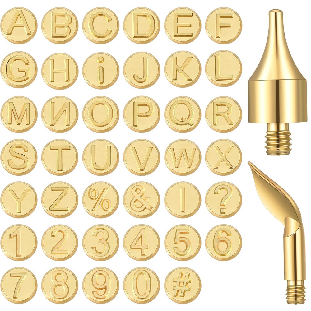 Lothee 43 Pcs Wood Burning Tips Kit, Letters Alphanumeric
