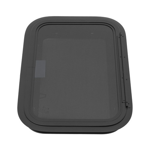 RV Exit Window W/ Trim Ring and Screen, 22" x 15" Push Out Glass Camper Window