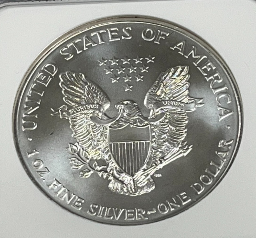 1996 1 oz American Silver Eagle NGC MS 69