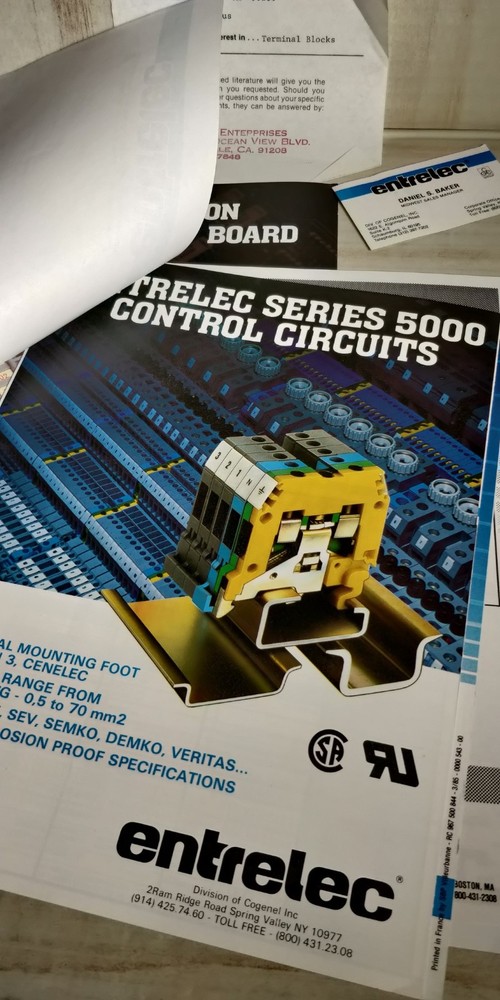 1985 ENTERLEC catalog modular terminal blocks C3