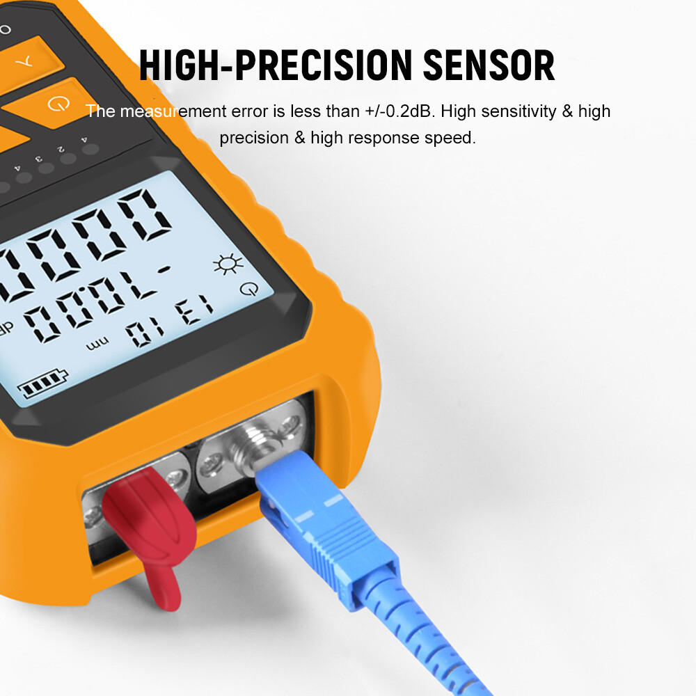 Handheld Optical Meter with 5km Red -70~+6dBm Optical M5H9