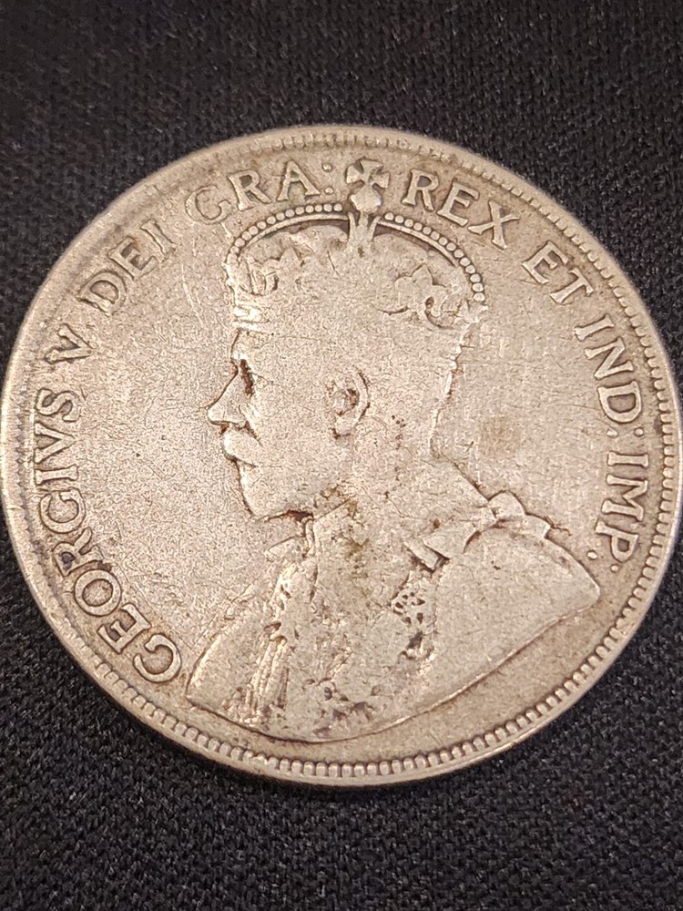 1919 Canada 50 Cents Silver Coin