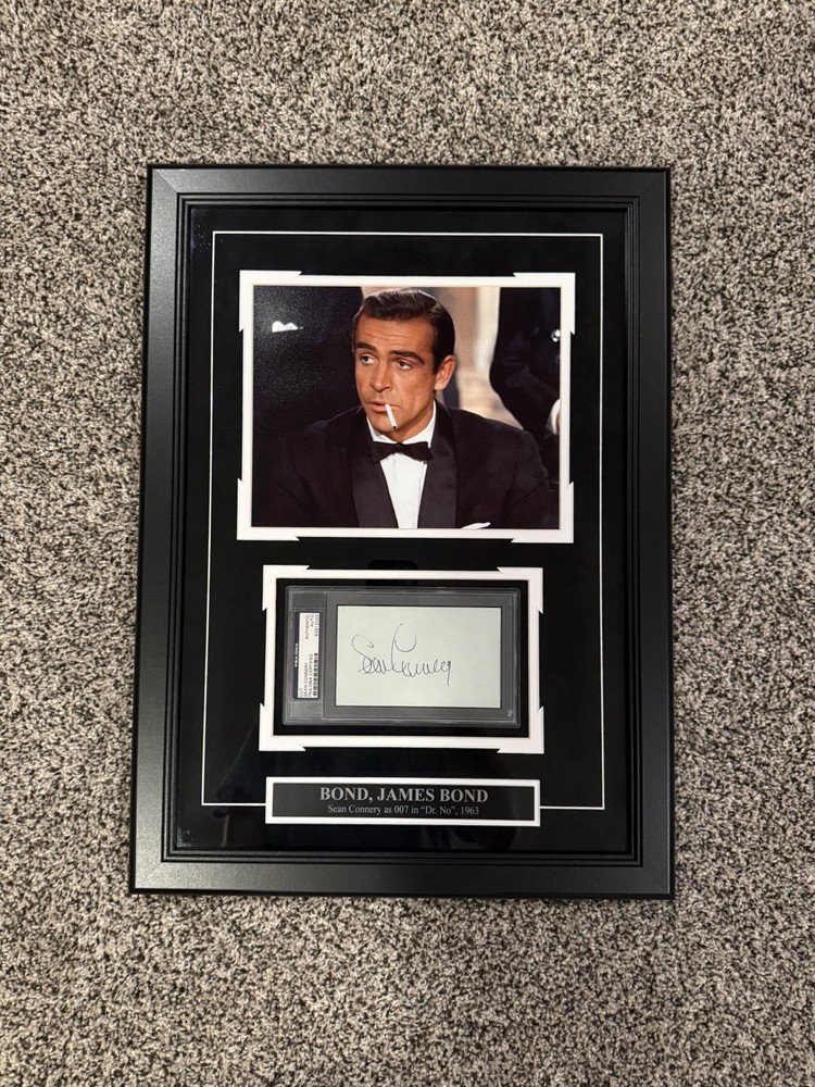 Sean Connery Signed Autograph CUT James Bond PSA/DNA AUTH