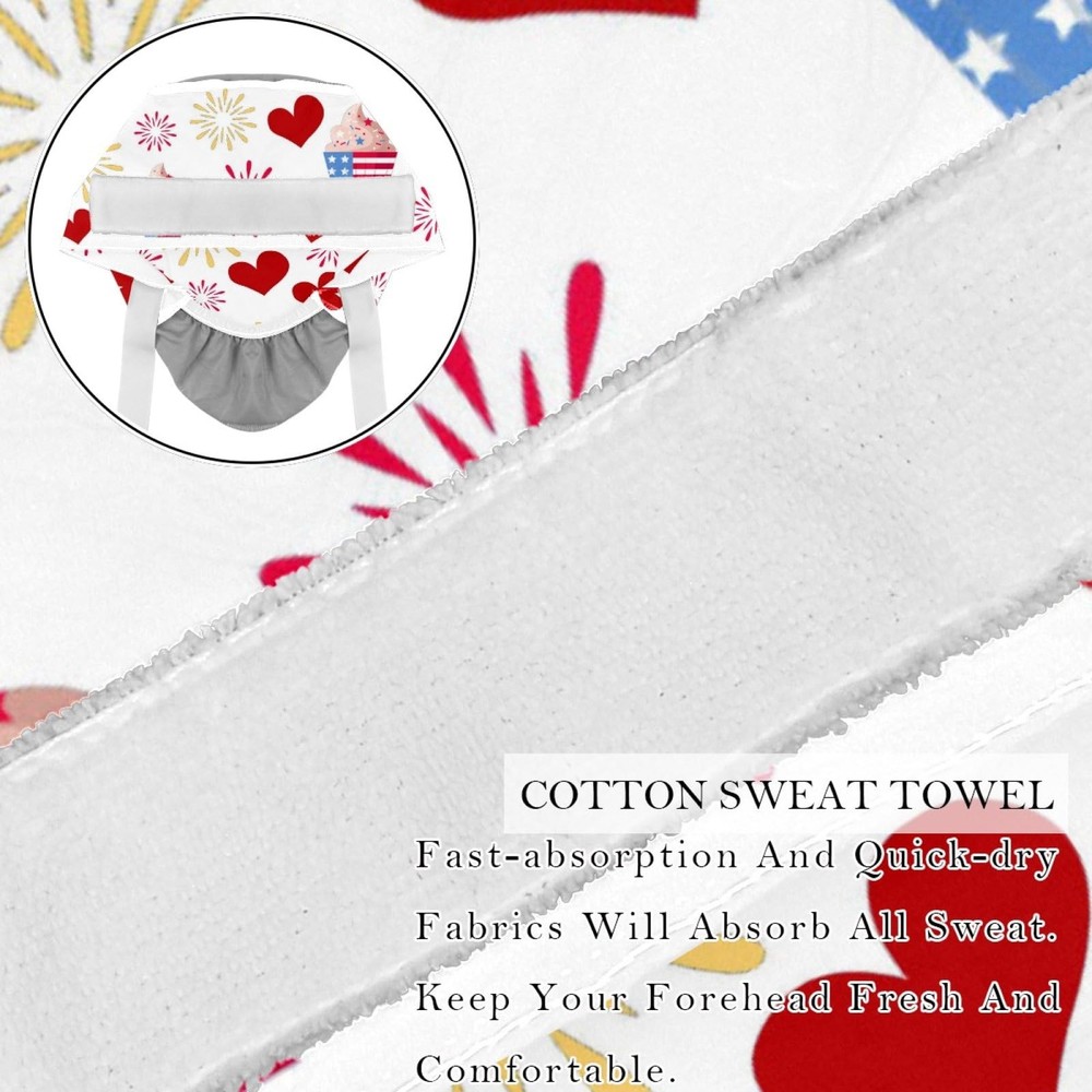 2 Pack Scrub Caps Women, Nursing Hats Buttons, Ponytail Working Adjustable