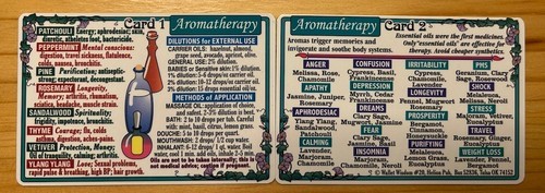 Aromatherapy Wallet Cards #1 and #2!