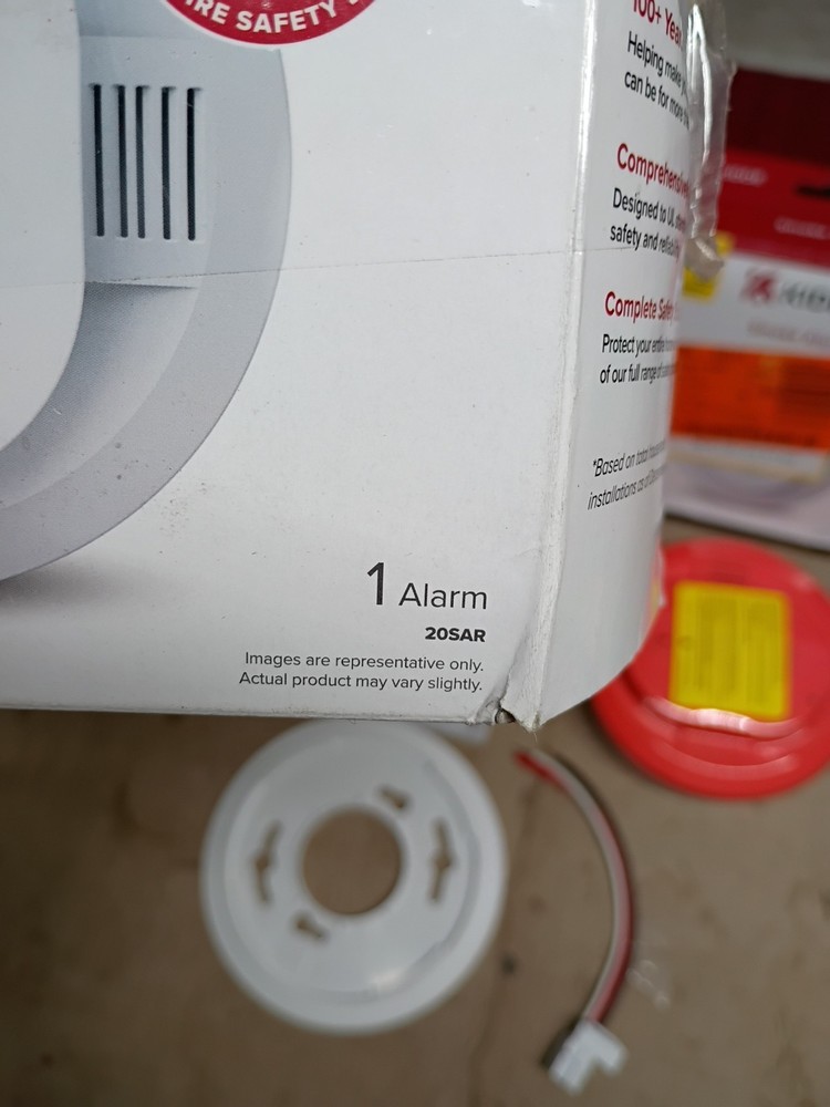 2pk Kidde Kidde 20SAR Interconnected Hardwired Smoke Alarm Backup Battery, OB,
