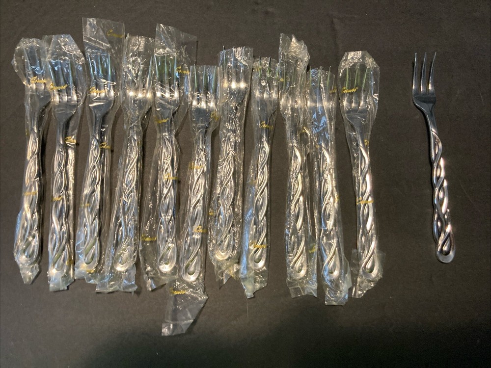 Cosmos Stainless Amulet Cocktail Forks  MCM (12)