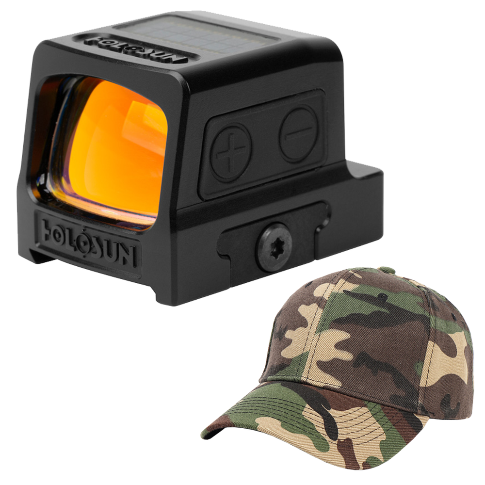 Holosun HE509T-RD X2 Enclosed Multi-Reticle Red Dot Sight w/ Free CF Hat Bundle