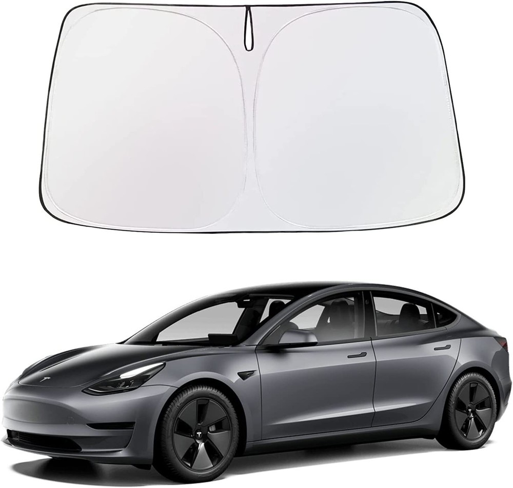 Compatible With Tesla Model 3 Model Y Front Windshield Sunshade Cover Foldable