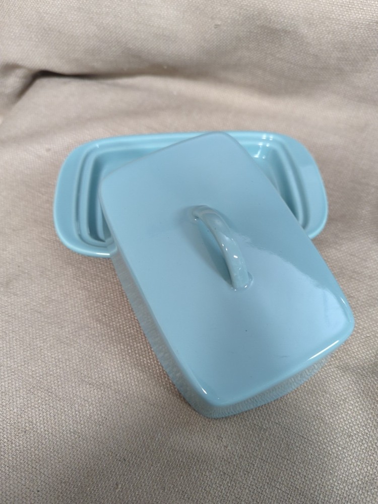 Sweese Large Butter Dish w/ Lid - Aqua