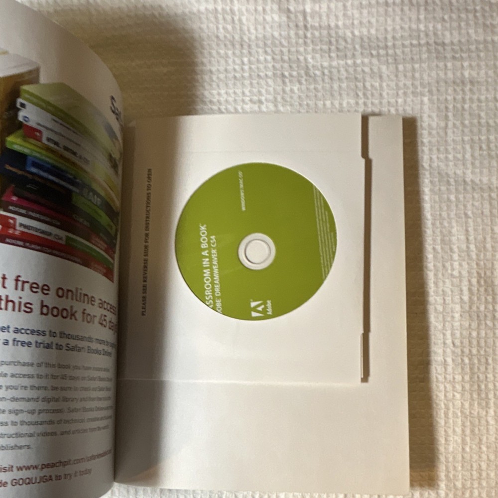 Adobe Systems Dreamweaver CS4 Classroom in a Book CD-ROM Windows Mac OS