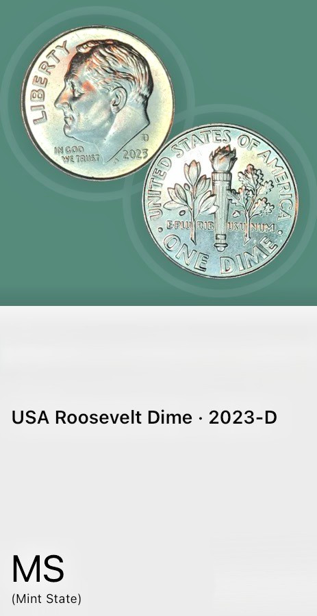 2023-D Roosevelt Dime, Gem Uncirculated