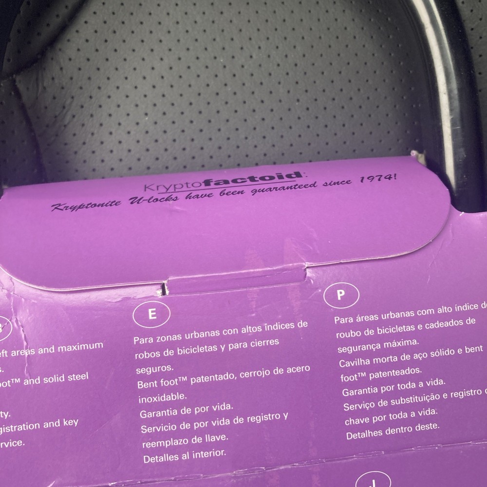 Kryptonite Evolution 2000 Bike Lock - 4" x 9" ...2 Keys...