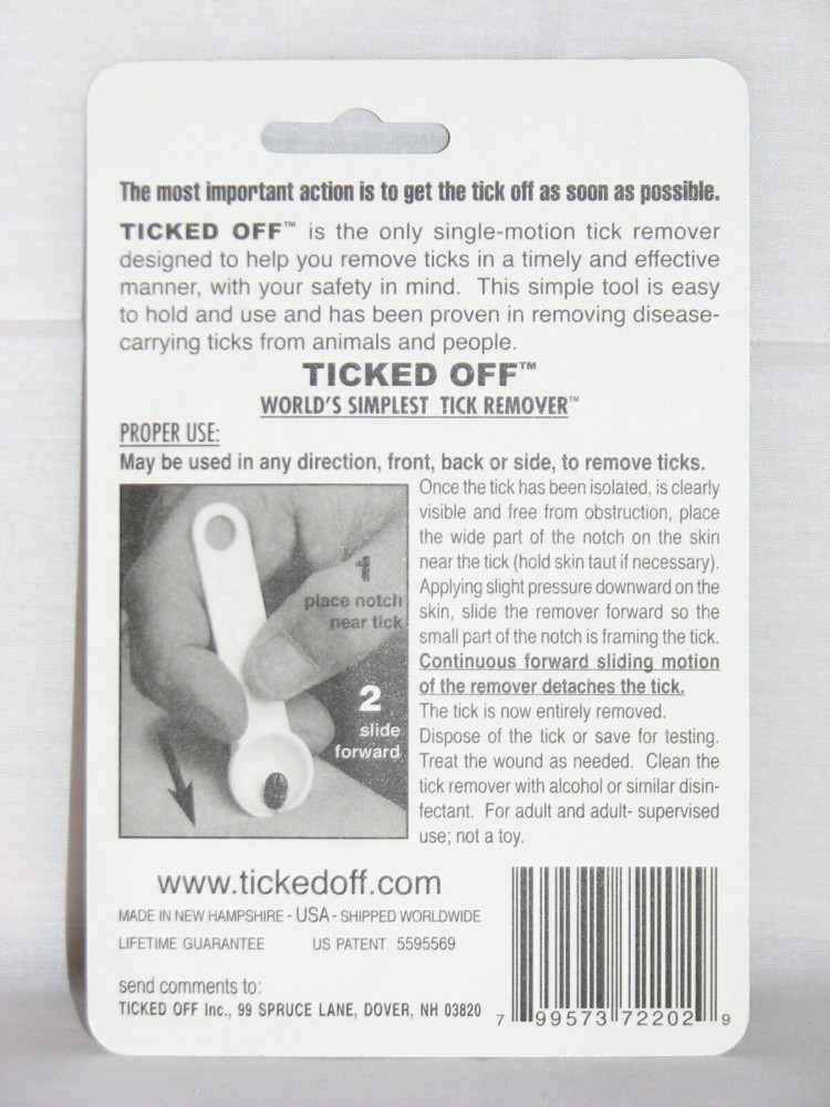 Ticked Off Original Tick Remover For Safe & Easy Removal