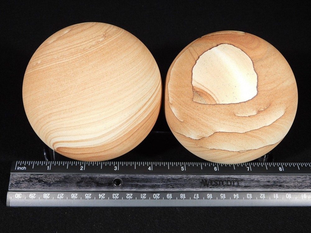 DOUBLE Three Post SPHERE Display Stand LARGE Size Clear Acrylic