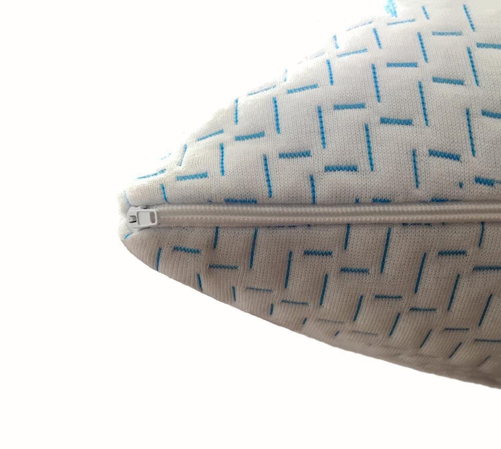 Cool Bamboo Pillow Queen Memory Foam Gel Pillow Adjustable Neck Support 