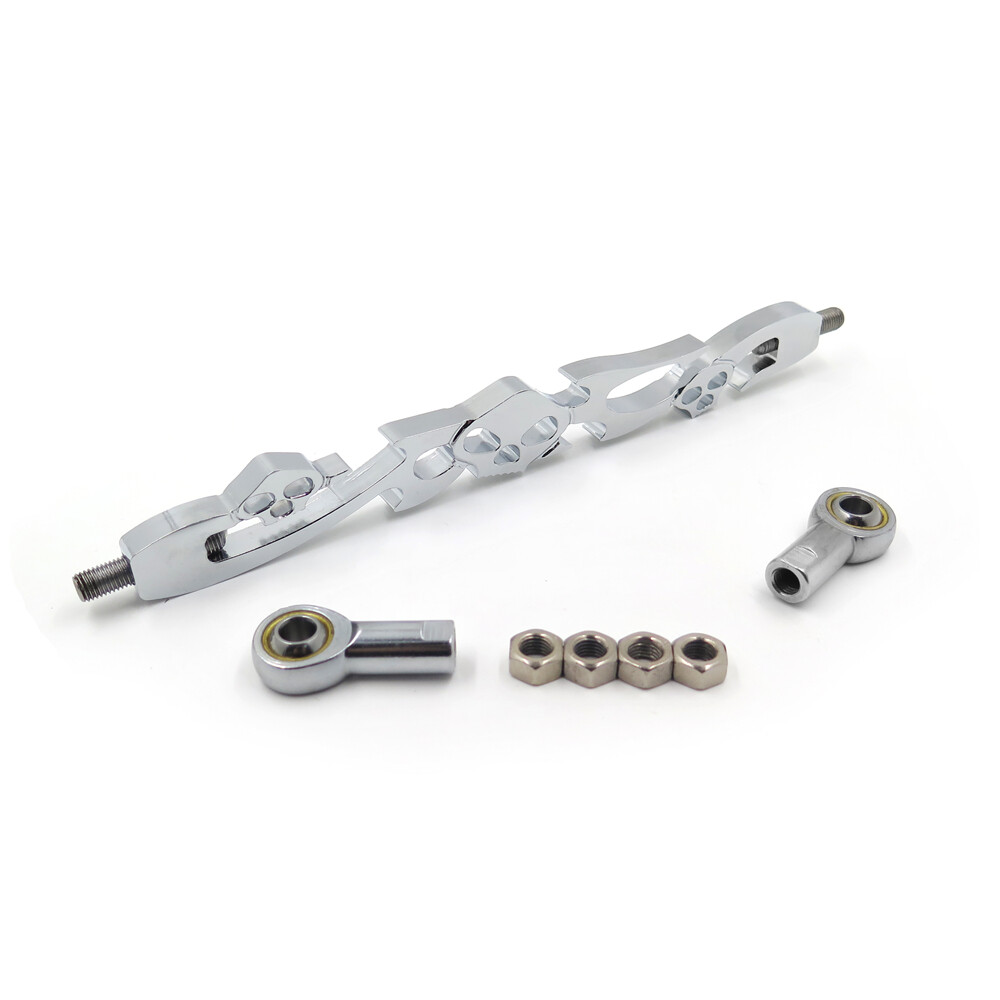 Chrome Skull Billet Shift Linkage For Harley Davidson Softail Standard FXST