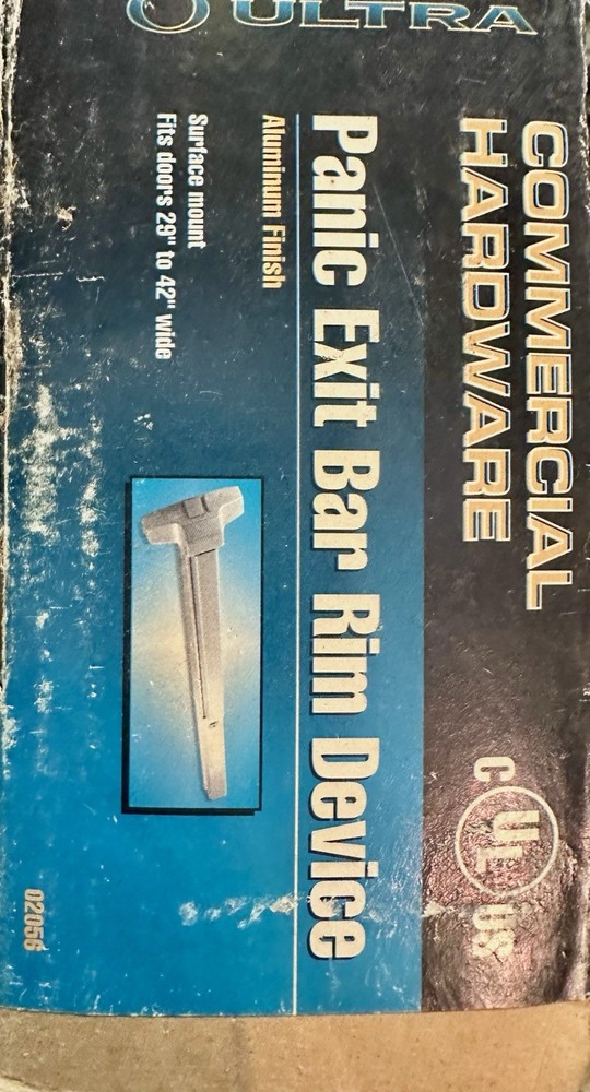 Panic Exit Bar Rim Device Ultra 02047 #8ko