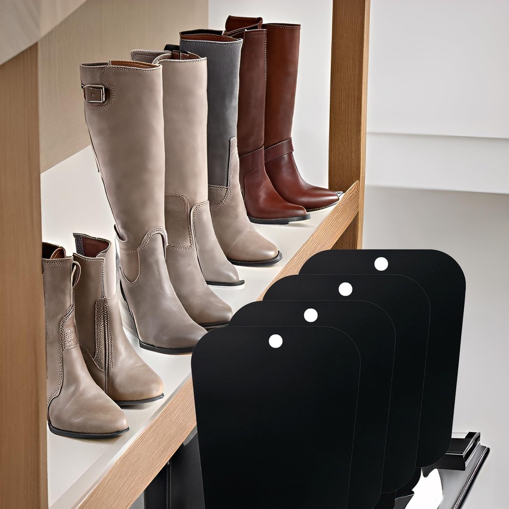 4 Pack Boot Shapers Form Inserts Reusable Boot Trees for Long Boots, Boot Ins...