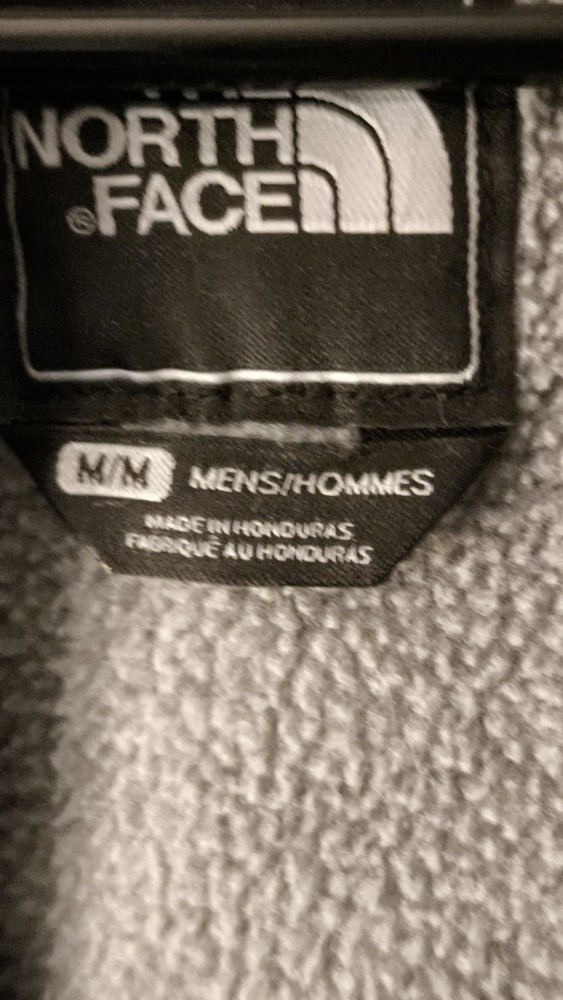 The North Face Men's Basic Jacket Gray Black Full Zip Long Sleeve Size M