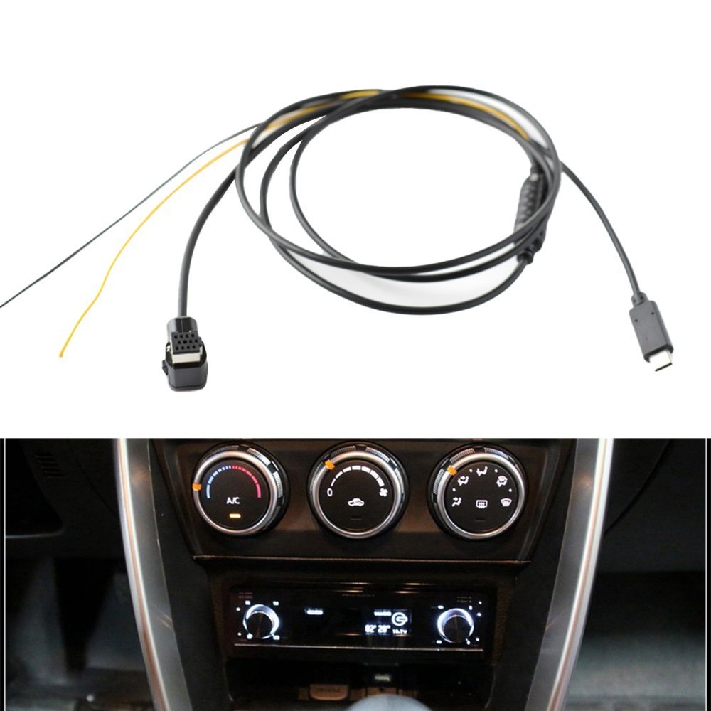 For Pioneer Audio CD Player TYPEC Audio Input Cable AUX Audio+Charging Cable