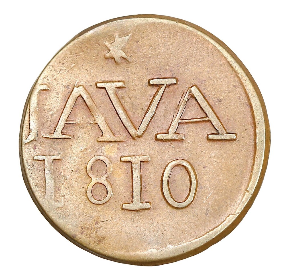 A147, Netherlands East Indies, Java, 1 Duit 1810 High Grade!