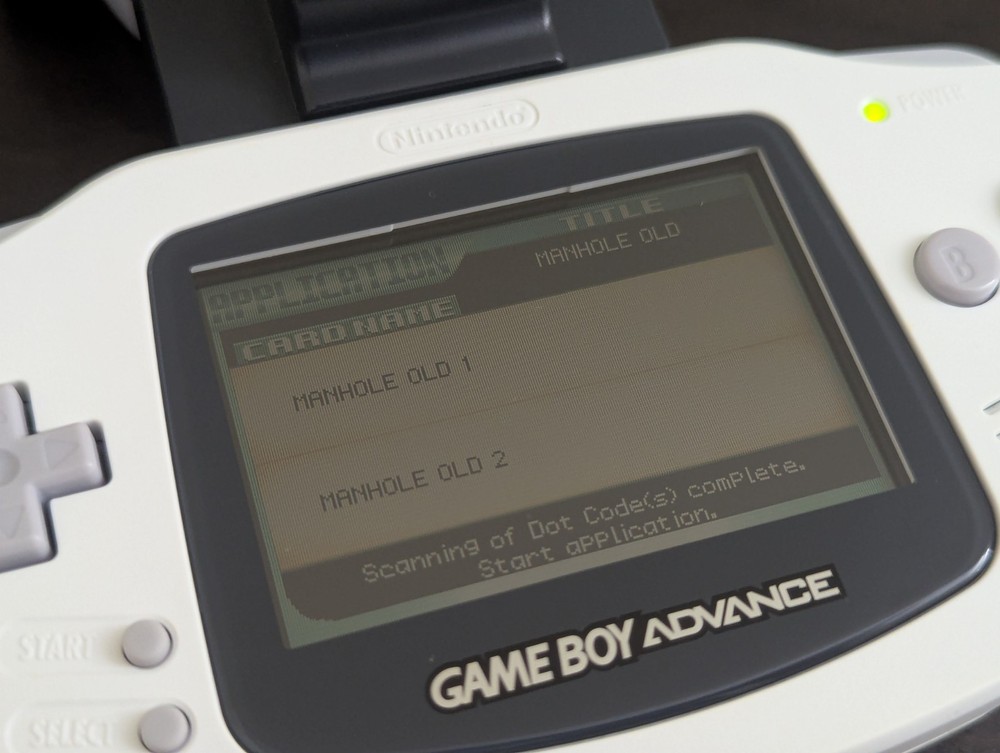 Nintendo e-Reader AGB-014, US version. With Manhole. For Game Boy Advance