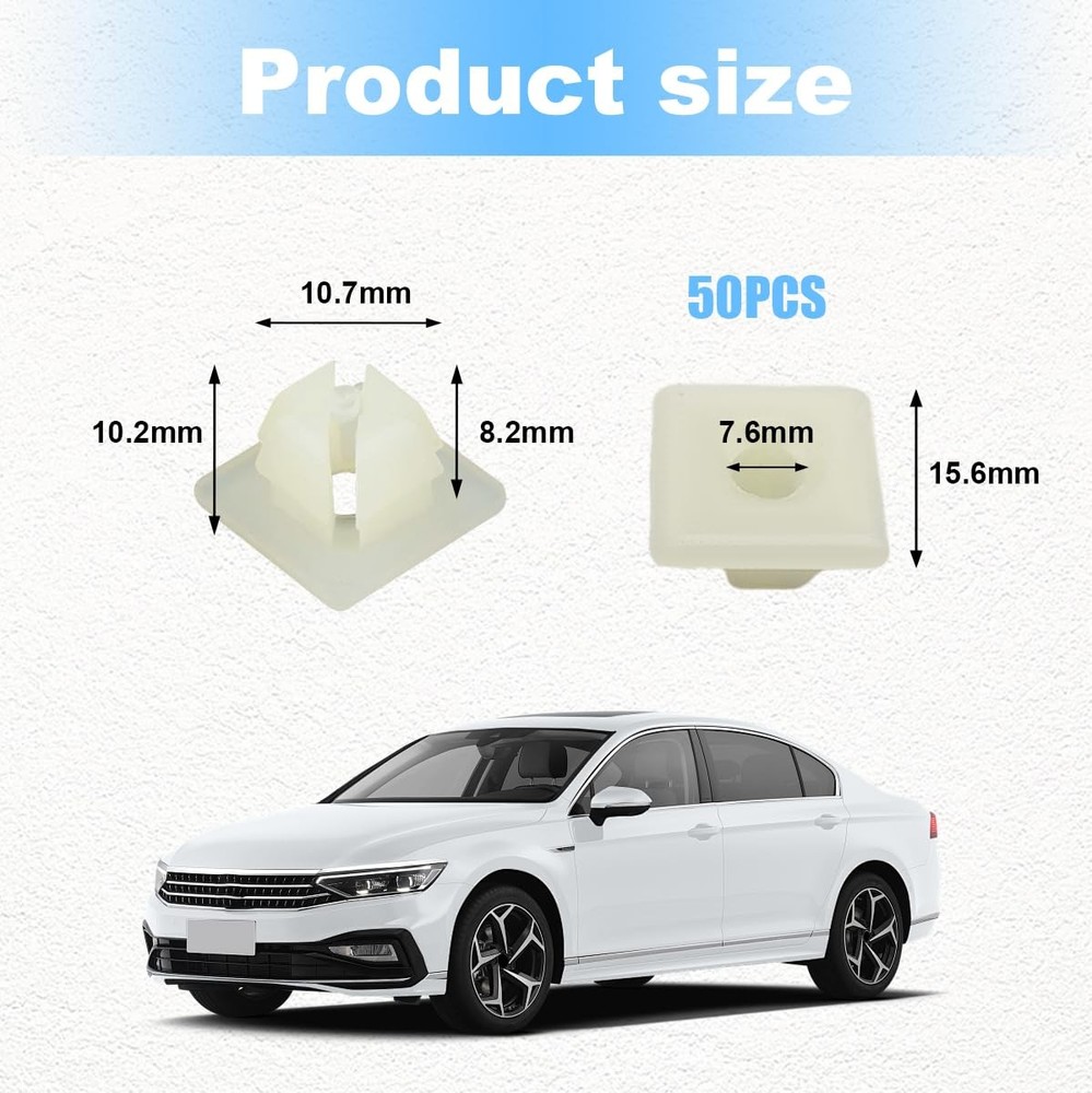 License Plate Nylon Screw Inserts, Front and Back License Plate Nut Bracket C...
