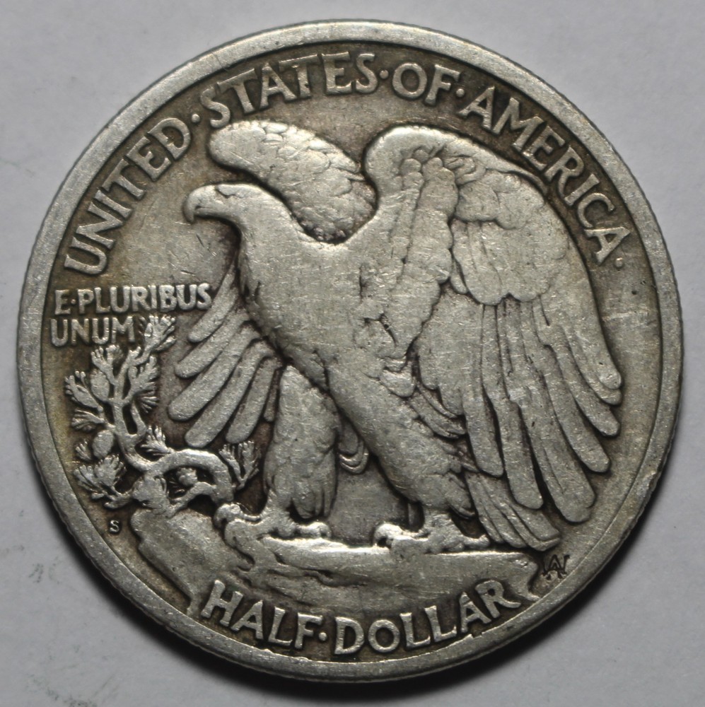 1920 S Walking Liberty Half FG145