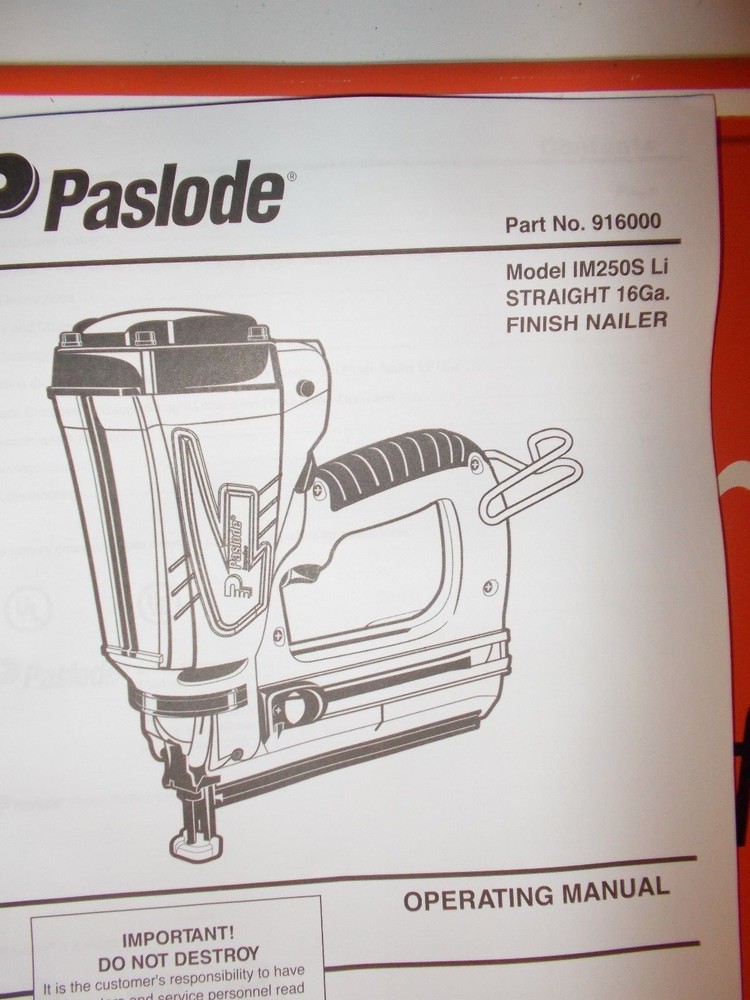 Paslode Part # 903603 PROBE IM250 14/16(LI-ON)
