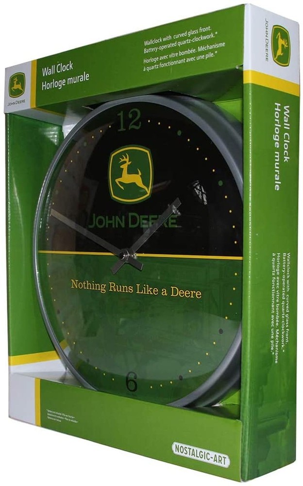 Nostalgic-Art - Retro Wall Kitchen Clock Ø 12" Analog Battery - John Deere #2