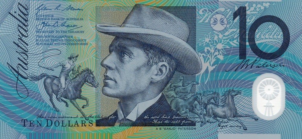 AUSTRALIA $10 2015 Stevens/Fraser UNC Polymer Banknote