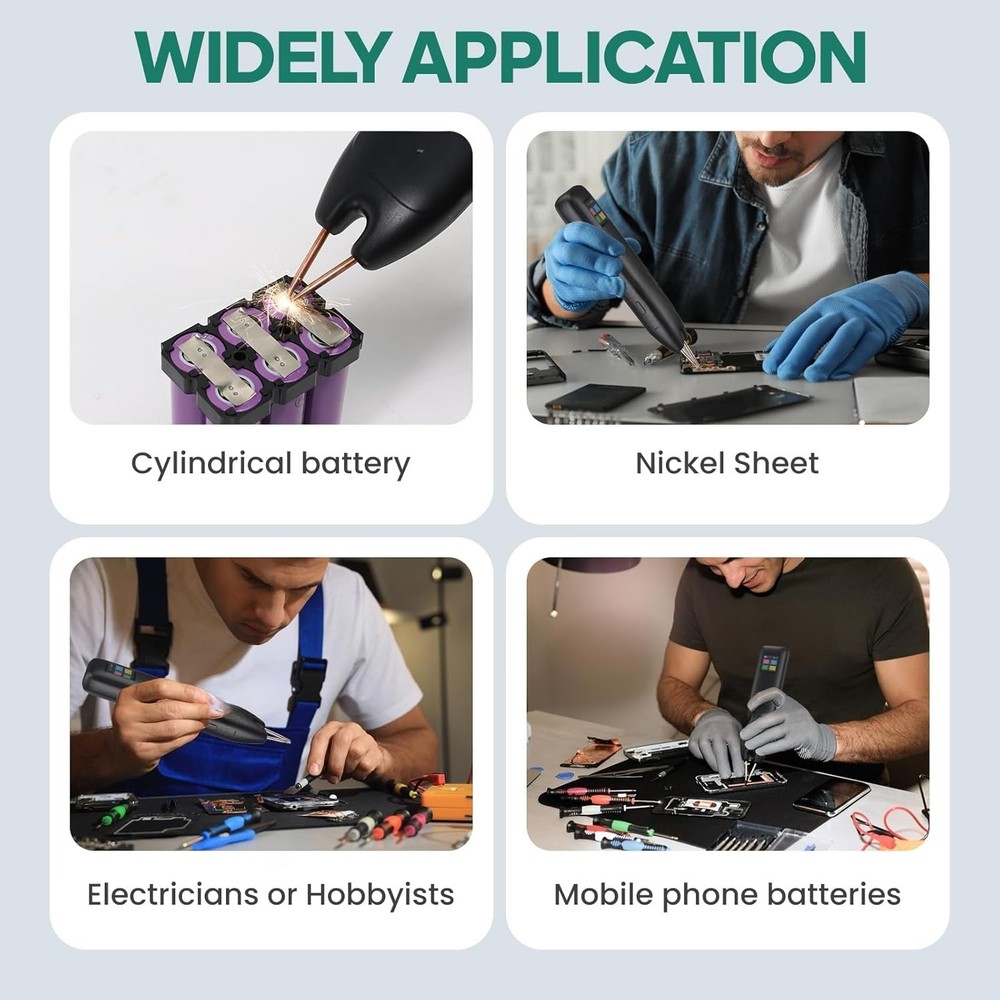 Battery Welding Machine with 99 Adjustable Settings Handheld Spot Welder