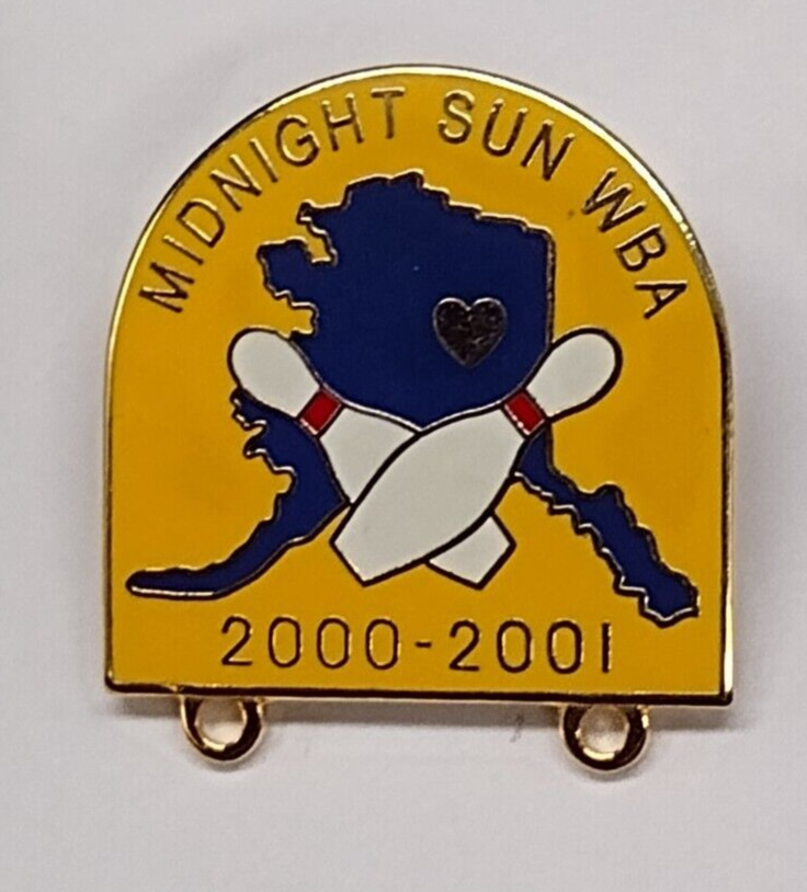 Midnight Sun WBA 2000-2001 Bowling Alaska Lapel Pin