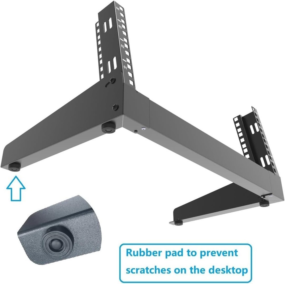 Non-Slip 4U Desktop Rack - Secure and Durable Frame for Networking Equipment