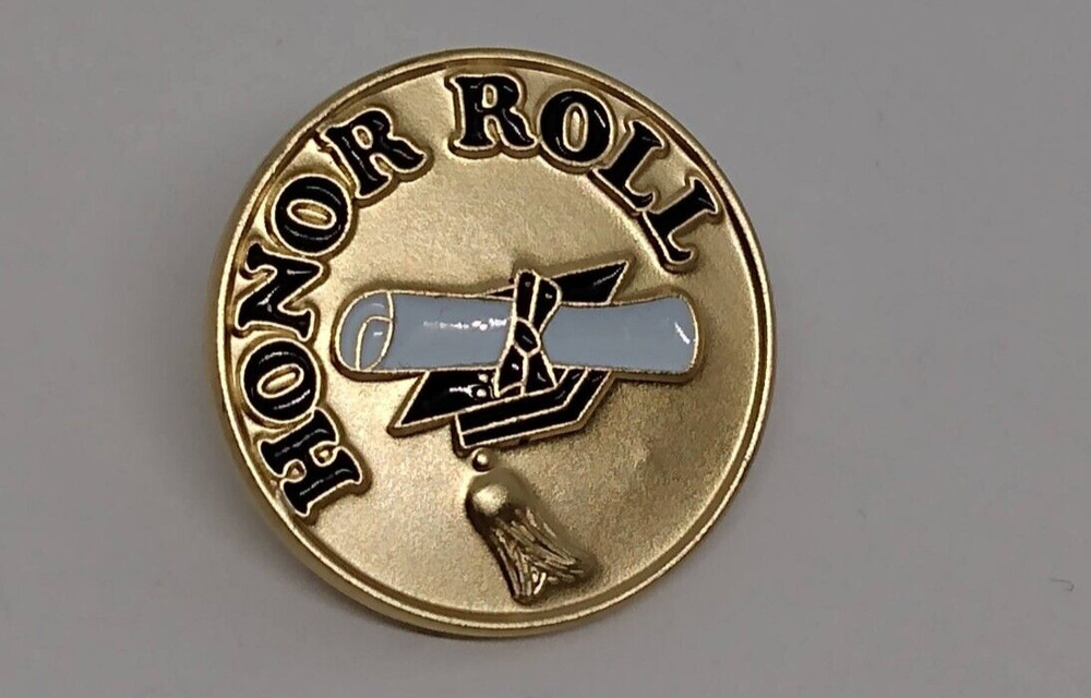 HONOR ROLL Gold Tone Tack Pin