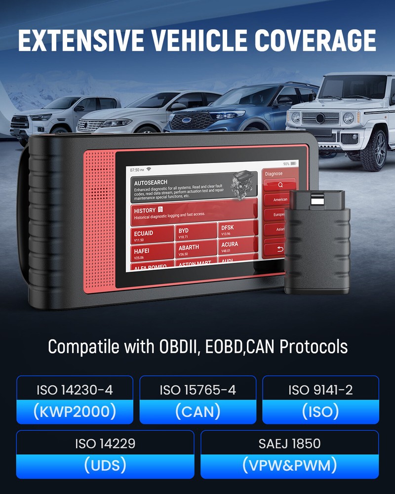 THINKTOOL Mini OBD2 Scanner Full System IMMO Car Diagnostic Tool Code Reader