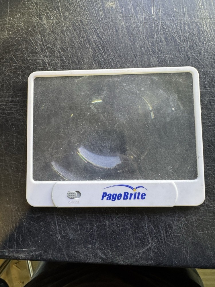 Page Brite Slim Lighted Magnifier For Reading Working