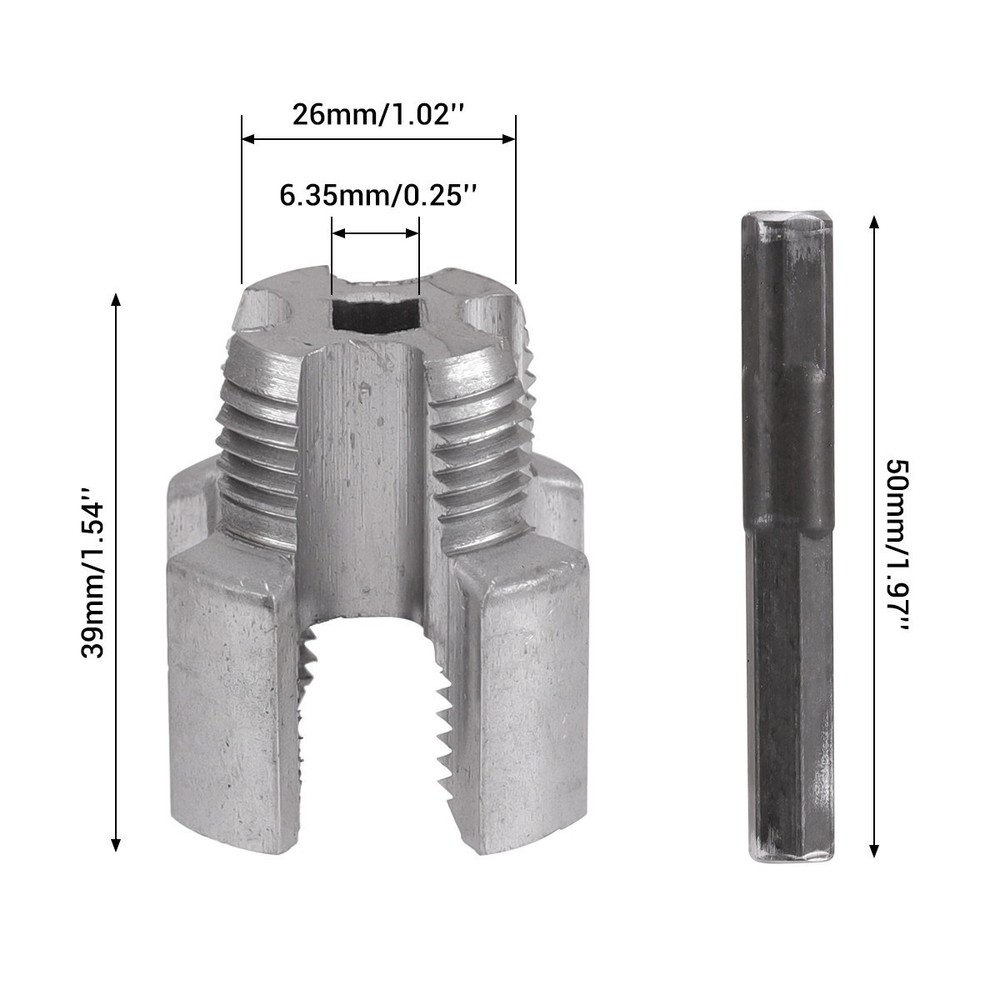 2X Water Pipe Internal & External Integrated Threader Kit Threader Cutting Tool
