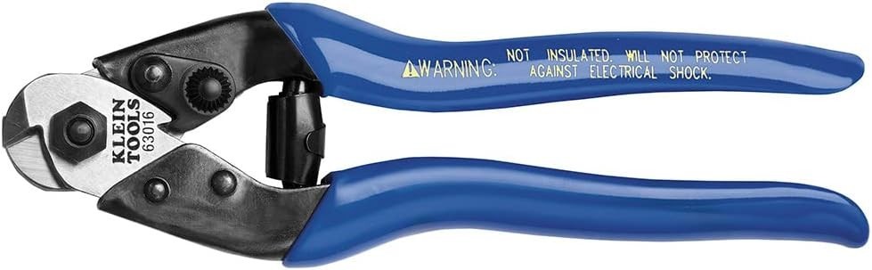Klein Tools 63016 Heavy-Duty Cable Shears Blue 7 1/2-Inches