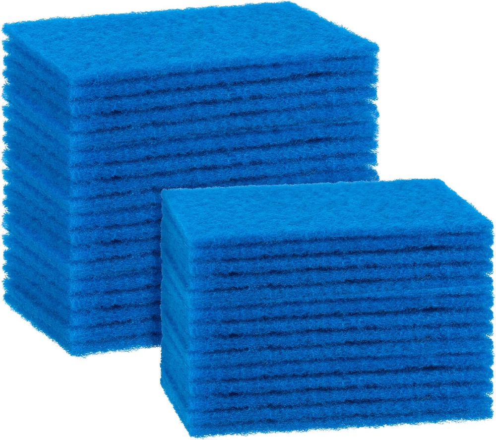 Non-Scratch Blue Scrub Sponge Scouring Sponge Pads for Dishes 40 Pack