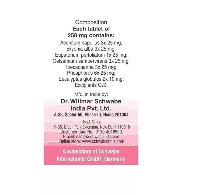 Willmar Schwabe India Homeopathic Alpha-CF (20gm Tablets)