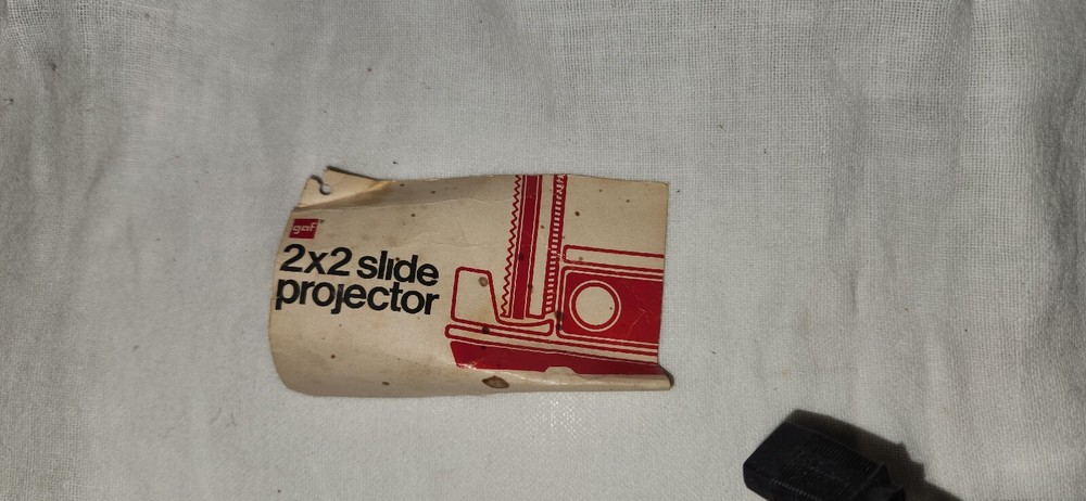 Vintage GAF 2680 Slide Projector Tested & Working With Remote Original Box 2x2