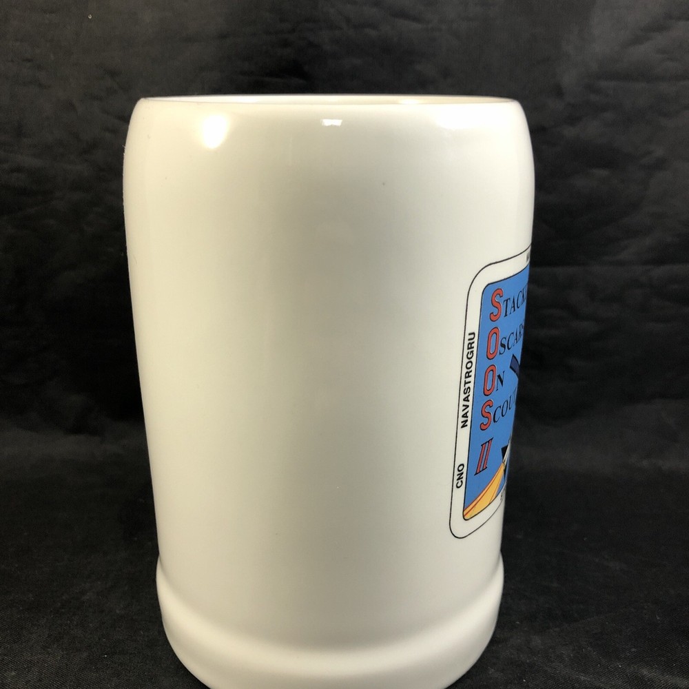 SOOS II Satellite Coffee Mug Stein Navy Navigation Satellite System Astro